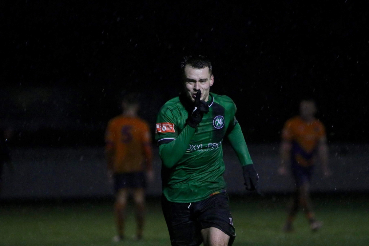 Jake Parker celebrates his 50th goal for the club